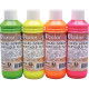 LOT DE 4 FLACONS 250 ML D'ENCRES INDIENNES COLORIS FLUO