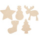 LOT DE 50 MAXI DÉCORATIONS DE NOËL À SUSPENDRE, ASSORTIMENT 2