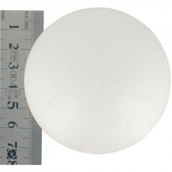 LOT DE 5 BOULES POLYSTYRÈNE STYROPOR BLANCHES 70 MM