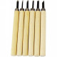 LOT DE 6 GOUGES POUR LINOGRAVURE