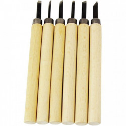 LOT DE 6 GOUGES POUR LINOGRAVURE