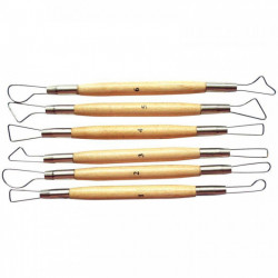 LOT DE 6 MIRETTES À FIL ROND ASSORTIES