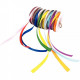 LOT DE 8 RUBANS EN SATIN DIMENSIONS 6 MM X 10 M COLORIS ASSORTIS