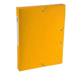 LOT X10 BOITE DE CLASSEMENT A4 D40 SCOTTEN JAUNE