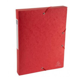 LOT X10 BOITE DE CLASSEMENT A4 D40 SCOTTEN ROUGE