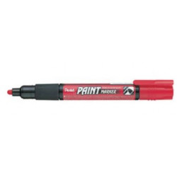 LOT X12 MARQUEUR PEINTURE ROUGE PERMANENT MMP20 PENTEL POINTE CONIQUE