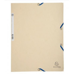 LOT X25 CHEMISE 3 RABATS À ÉLASTIQUES A4 CARTE IVOIRE 400G