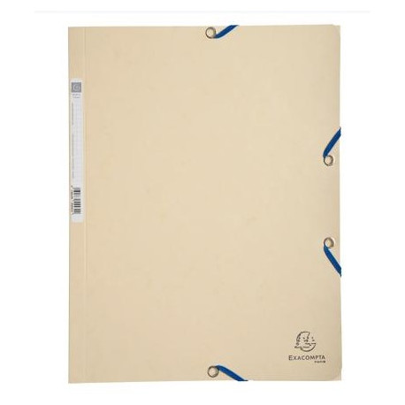 LOT X25 CHEMISE 3 RABATS À ÉLASTIQUES A4 CARTE IVOIRE 400G