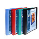 LOT X5 CLASSEUR 4 ANNEAUX 30MM POLYPROPYLÈNE OPAQUE 7/10E KREA COVER - A4 MAXI - COULEURS ASSORTIES