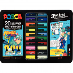 MALLETTE EN MÉTAL POSCA MANGA