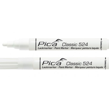 MARQUEUR INDUSTRIEL A PEINTURE LAQUEE PICA CLASSIC 524 BLANC 2-4MM