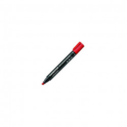 MARQUEUR LUMOCOLOR PERMANENT BISEAU ROUGE STAEDTLER 350-2