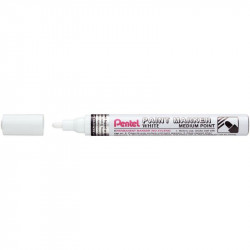 MARQUEUR PEINTURE PERMANENT   BLANC POINTE MOYENNE TRACE 4,5 MM ENCRE A PIGMENT SANS XYLENE 