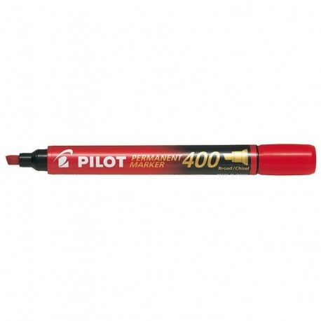 MARQUEUR PERMANENT 400 PTE BISEAU ROUGE 4902505511189