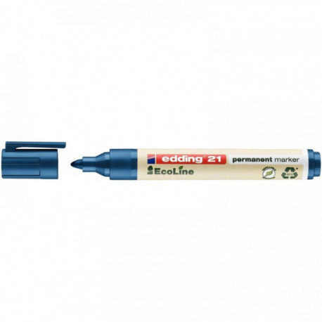 MARQUEUR PERMANENT ECOLINE 21 POINTE OGIVE BLEU