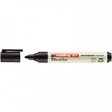 MARQUEUR PERMANENT ECOLINE 21 POINTE OGIVE NOIR
