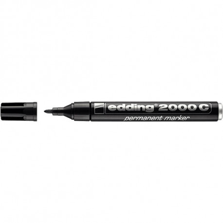 MARQUEUR PERMANENT NOIR PTE OGIVE EDDING 2000C