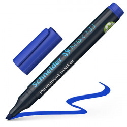 MARQUEUR PERMANENT POINTE BISEAU 133 BLEU SCHNEIDER 113303