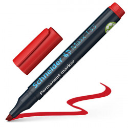 MARQUEUR PERMANENT POINTE BISEAU 133 ROUGE SCHNEIDE 113302