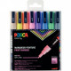  MARQUEUR POSCA PC3MX8  POINTE FINE OGIVE PASTEL POCHETTE DE 8