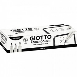 MARQUEUR TABLEAU BLANC  POINTE OGIVE FINE 2,7MM   NOIR GIOTTO      413203