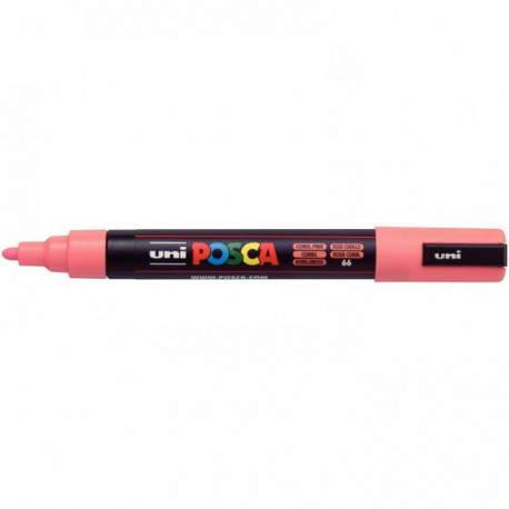 MARQUEUR  UNI POSCA PC5M OGIVE MOYENNE 2,5MM MOYENNE CORAIL PC5M C