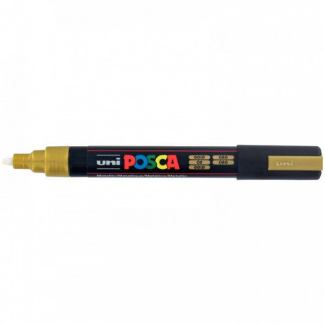 MARQUEUR UNI POSCA PC5M OGIVE MOYENNE 2,5MM  OR POSCA PC5M OR