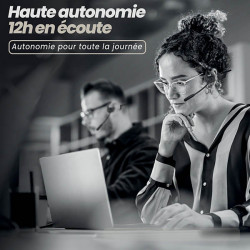 MICRO CASQUE SANS FIL BLUETOOTH À TECHNOLOGIE AIR CONDUCTION