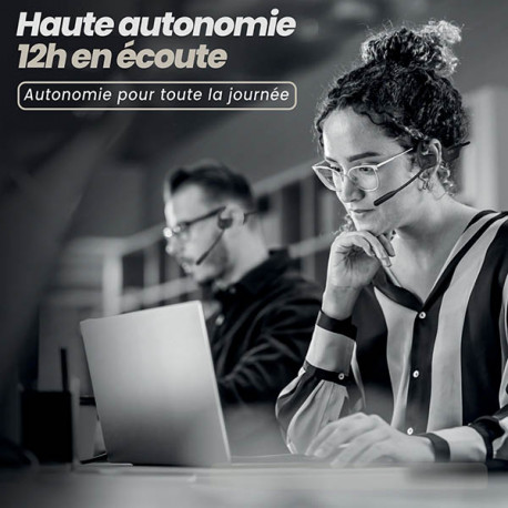 MICRO CASQUE SANS FIL BLUETOOTH À TECHNOLOGIE AIR CONDUCTION