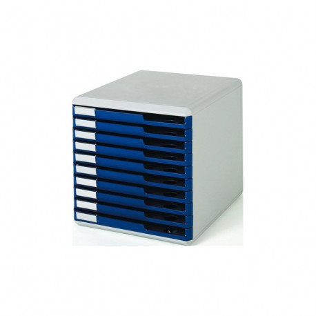 MODULE  DE CLASSEMENT LEITZ 10 TIROIRS  GRIS/BLEU LEITZ 52810035