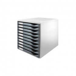 MODULE DE CLASSEMENT LEITZ 10 TIROIRS  GRIS/GRIS FONCE LEITZ 52810089