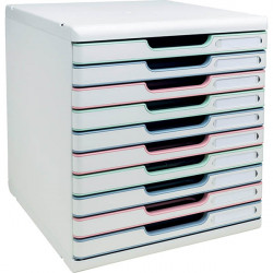 MODULE MODULE DE CLASSEMENT 10 TIROIRS MODULO BLANC/AUTETIK