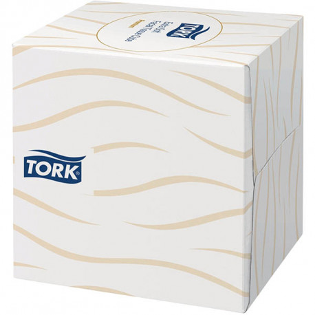  MOUCHOIRS 2 PLIS TORK BTE100 CUBIQUE ECOLABEL FSC 