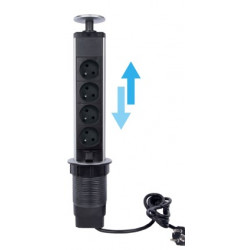 MULTIPRISE ESCAMOTABLE 4 PRISES