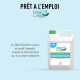 NETTOYANT DÉSINFECTANT CUISINE BIDON 5L ACTION VERTE ECOCERT  BACTERICIDE LEVURICIDE  VIRUCIDE CONTACT ALIM FAB FRANCE  