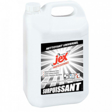 NETTOYANT SURPUISSANT BIDON 5 L PV00600701 Jex Professionnel BIOCIDE BACTERICIDE EN1040EN1276 FONGICIDE EN1275 EN1650
