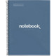 NOTEBOOK MIQUELRIUS FORMAT A4, 80 FEUILLES 90G, QUADRILLÉ 5X5, COUVERTURE CARTON RIGIDE MARINE