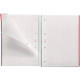 NOTEBOOK MIQUELRIUS FORMAT A4, 80 FEUILLES 90G, QUADRILLÉ 5X5, COUVERTURE CARTON RIGIDE ROUGE