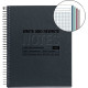 NOTEBOOK MIQUELRIUS FORMAT A5, 120 FEUILLES 80G, QUADRILLÉ 5X5, COUVERTURE CARTON RECYCLÉ NOIR