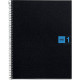 NOTEBOOK MIQUELRIUS FORMAT A5, 80 FEUILLES 70G, QUADRILLÉ 5X5, COUVERTURE PP NOIR, INTÉRIEUR BLEU