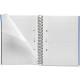 NOTEBOOK MIQUELRIUS FORMAT A5, 80 FEUILLES 70G, QUADRILLÉ 5X5, COUVERTURE PP NOIR, INTÉRIEUR BLEU