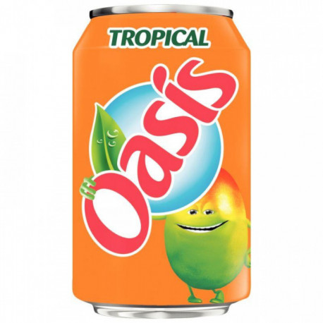 OASIS TROPICAL 33CL PACK DE 24 CANETTES SLIM 