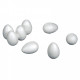 OEUFS BLANCS EN STYROPOR 40X60MM LOT DE 25