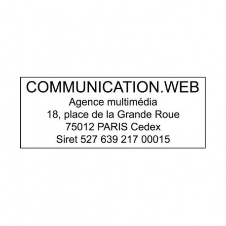 OPTION POUR TAMPON CADRE RECTANGULAIRE