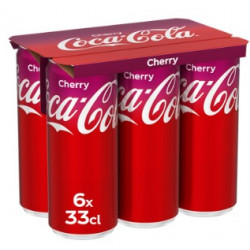 PACK 6 CANETTES 33CL COCA COLA CHERRY