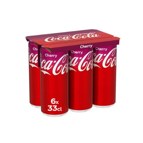 PACK 6 CANETTES 33CL COCA COLA CHERRY