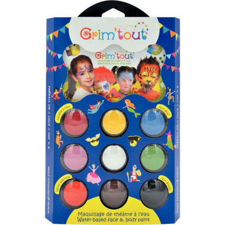 PALETTE CARNAVAL 9 COULEURS GRIM'TOUT OZ