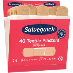 PANSEMENTS TEXTILES BOITE DE 6X40 PANSEMENTS 24 EN 72X19 MM ET 16 EN 72X25MM  MAXI  CEDERROTH