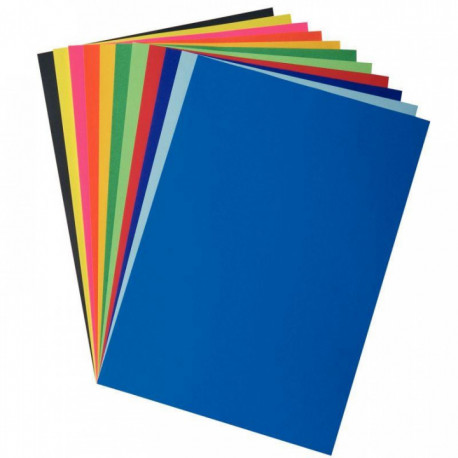 PAPIER AFFICHE COULEURS ÉCLATANTES 85G FORMAT 60X80CM JAUNE CITRON PQT25F