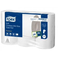 PAPIER HYGIENIQUE TOILETTES COLIS DE8X 6 ROULEAUX TORK 502082 TORK